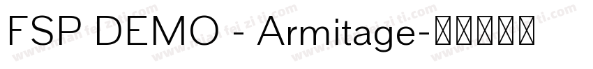 FSP DEMO - Armitage字体转换